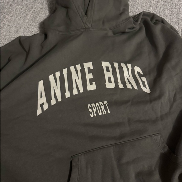 Anine Bing Olive Sweatshirt - Picture 3 of 7
